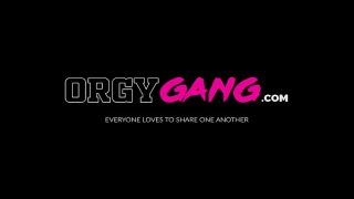 Glamorous pornstars fucked and facialized in hardcore orgy