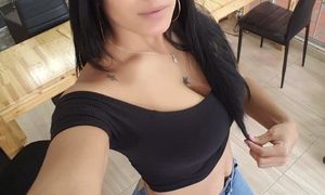 Rasheell naked before webcam in live video chat