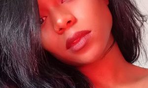 Alyha naked before webcam in live video chat
