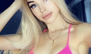 YesBarbie naked before webcam in live video chat