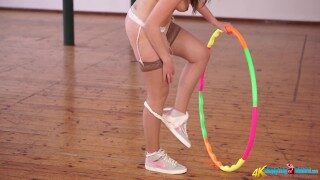 Charlie Rose Naked Hula Hoop